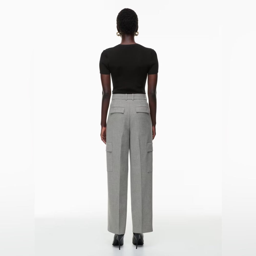 NWOT Aritzia Babaton Spotlight Cargo Pant Trouser | Size 2 Dark Grey - Picture 4 of 14